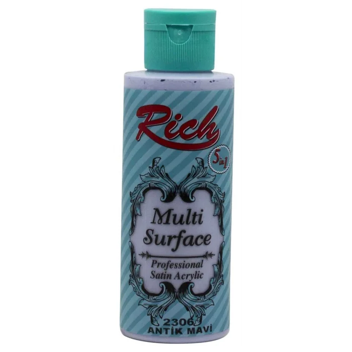 Rich Multi Surface Her Yüzey İçin Akrilik Boya 120 cc. 2306 ANTİK MAVİ