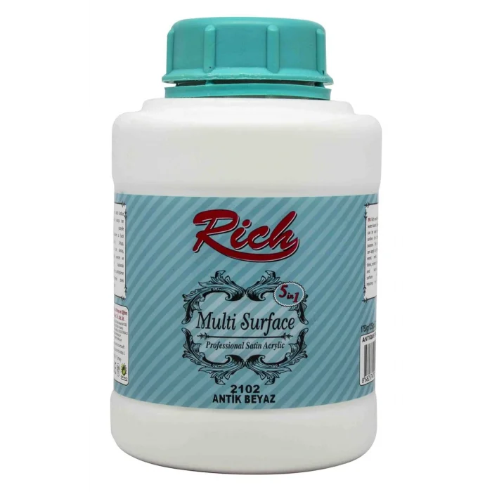 Rich Multi Surface Her Yüzey İçin Akrilik Boya 1750 gr. 2102 ANTİK BEYAZ