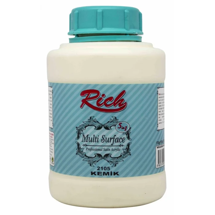 Rich Multi Surface Her Yüzey İçin Akrilik Boya 1750 gr. 2105 KEMİK