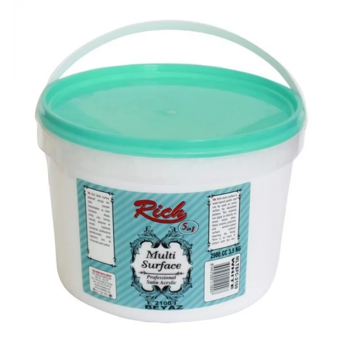 Rich Multi Surface Her Yüzey İçin Akrilik Boya 2500 ml. 2100 BEYAZ