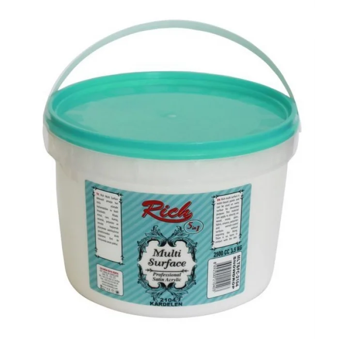 Rich Multi Surface Her Yüzey İçin Akrilik Boya 2500 ml. 2104 KARDELEN