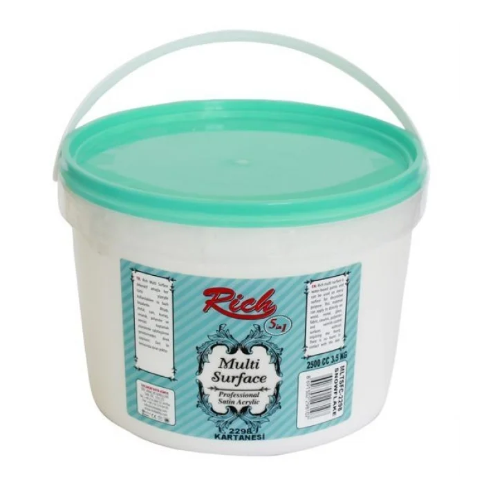 Rich Multi Surface Her Yüzey İçin Akrilik Boya 2500 ml. 2298 KAR TANESİ