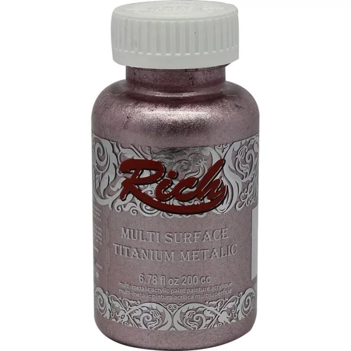 Rich Multi Surface Titanium Metalik Boya 200 cc. 2556 TOZ PEMBE