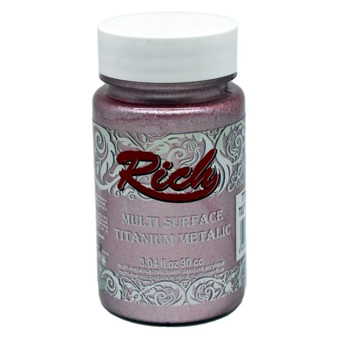 Rich Multi Surface Titanium Metalik Boya 90 cc. 2556 TOZ PEMBE