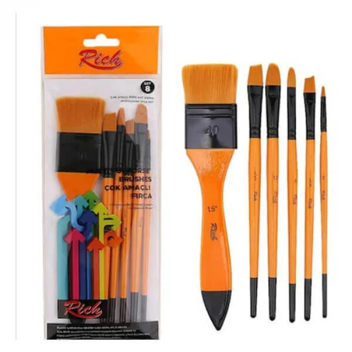 Rich SET:8 Zemin Fırça Karma Set 6Lı (SET8-03357)