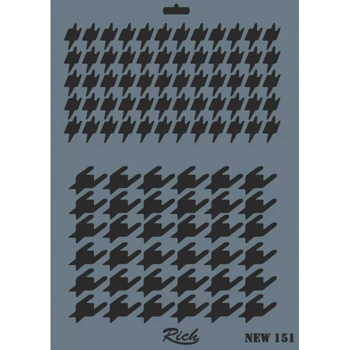 Rich Stencil Boyama Şablonu 25x35 cm. NEW-151