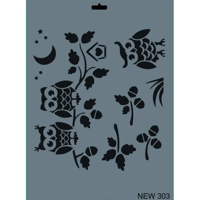 Rich Stencil Boyama Şablonu 25x35 cm. NEW-303