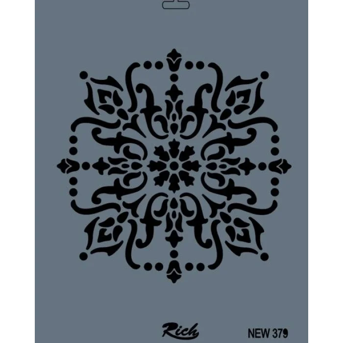 Rich Stencil Boyama Şablonu 25x35 cm. NEW-379
