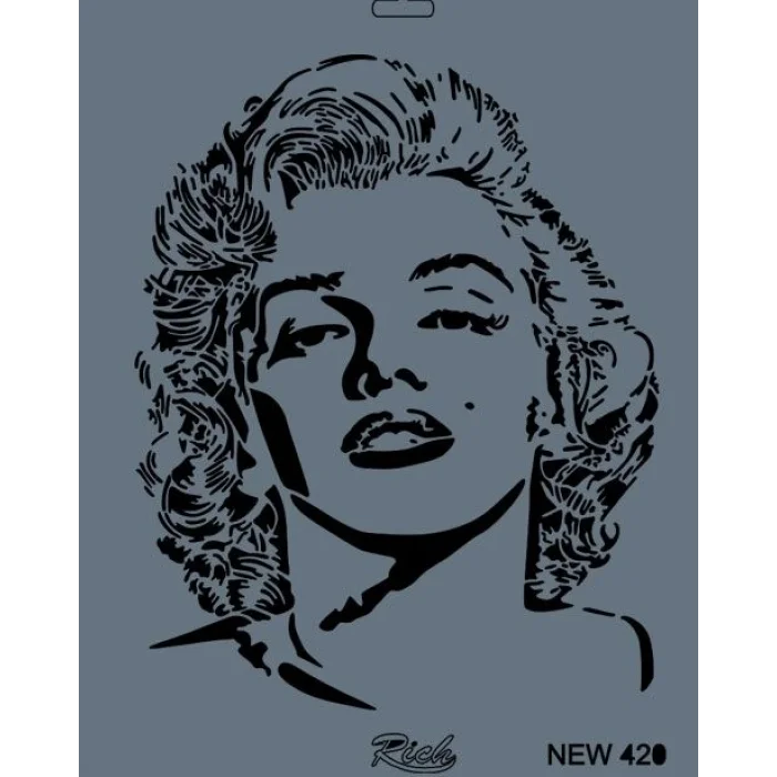 Rich Stencil Boyama Şablonu 25x35 cm. NEW-420