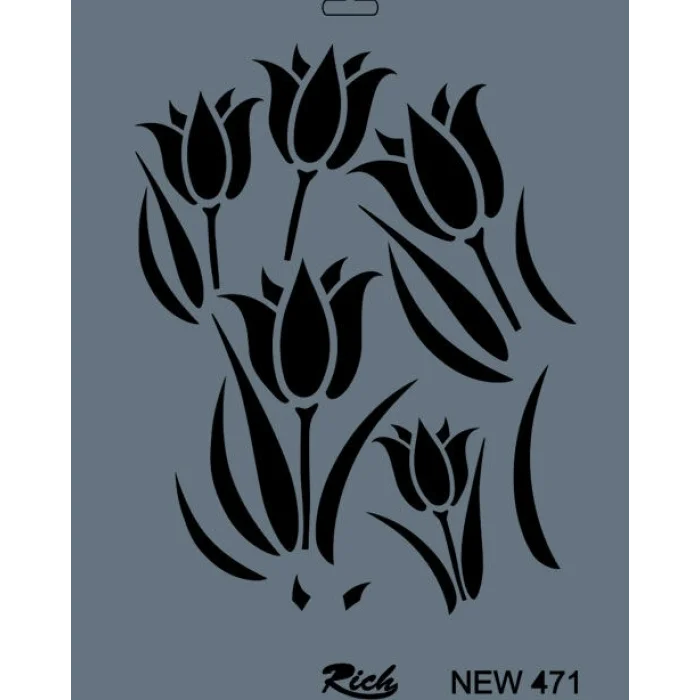 Rich Stencil Boyama Şablonu 25x35 cm. NEW-471