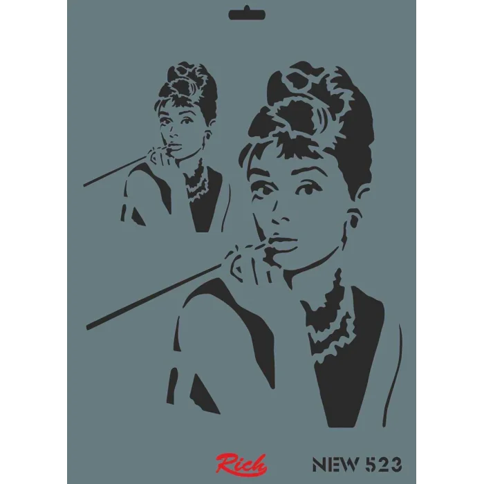 Rich Stencil Boyama Şablonu 25x35 cm. NEW-523