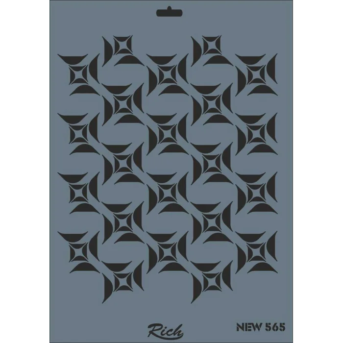 Rich Stencil Boyama Şablonu 25x35 cm. NEW-565