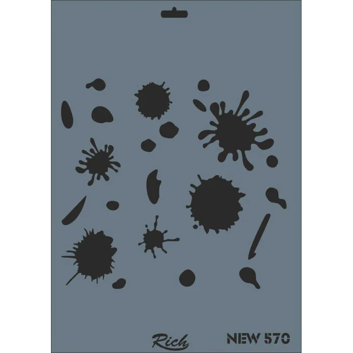 Rich Stencil Boyama Şablonu 25x35 cm. NEW-570