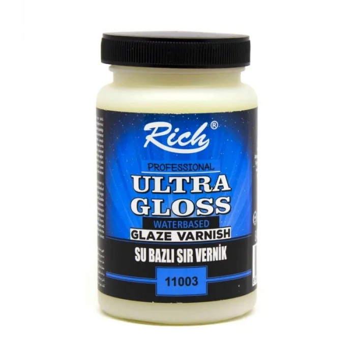 Rich Ultra Gloss Su Bazlı Parlak Sır Vernik 250 cc.
