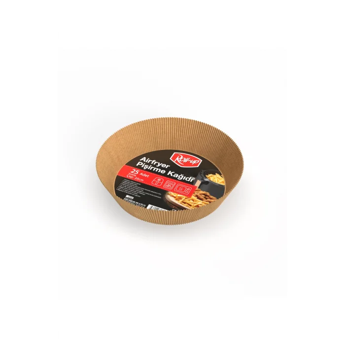 Roll-Up Airfryer Pişirme Kağıdı Yuvarlak 20cm 25li