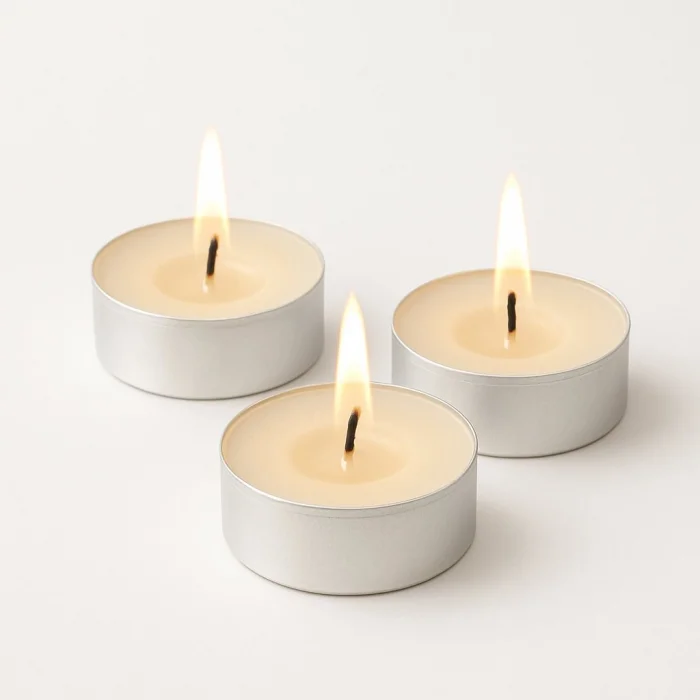 Roll-Up Beyaz Tealight Mum 8gr 100 Adet