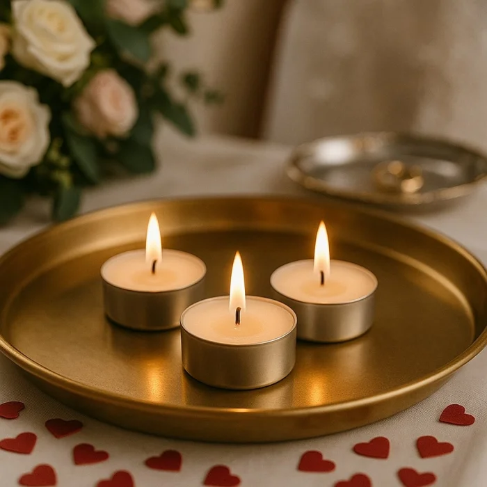 Roll-Up Beyaz Tealight Mum 8gr 100 Adet