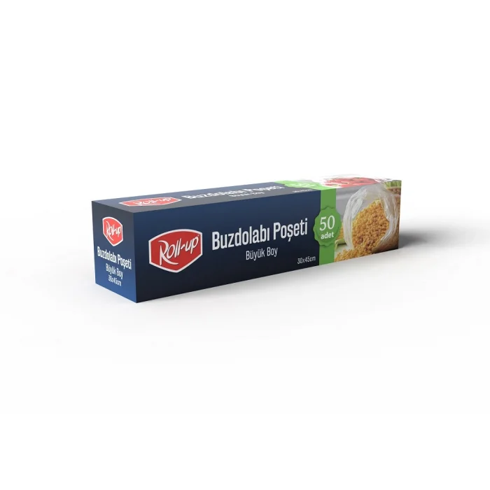 Roll-Up Büyük Boy Buzdolabı Poşeti 30*45 cm 50 Adet