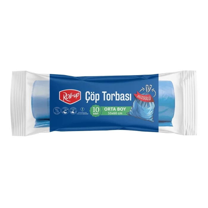 Roll-up Çöp Torbası Orta Boy 55*60 cm 10 Adet