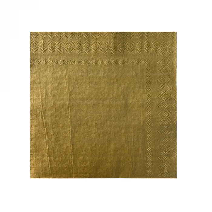Roll-Up Kağıt Peçete Altın 33 * 33 cm 20 Adet