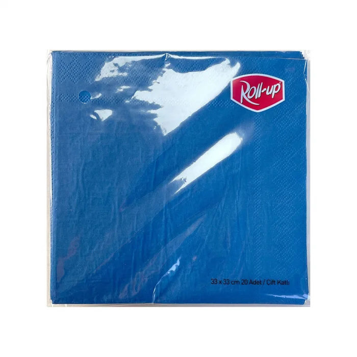 Roll-Up Kağıt Peçete Lacivert 33 * 33 cm 20 Adet