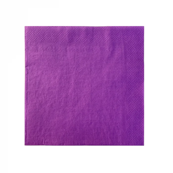 Roll-Up Kağıt Peçete Mor 33 * 33 cm 20 Adet