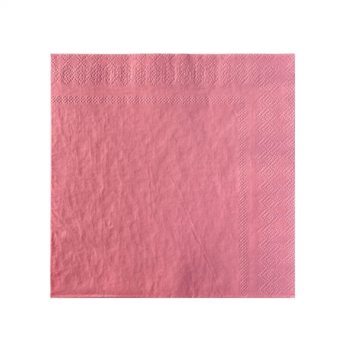 Roll-Up Kağıt Peçete Pembe 33 * 33 cm 20 Adet