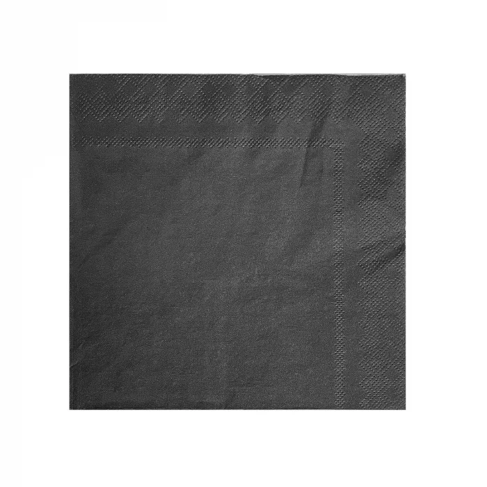 Roll-Up Kağıt Peçete Siyah 33 * 33 cm 20 Adet