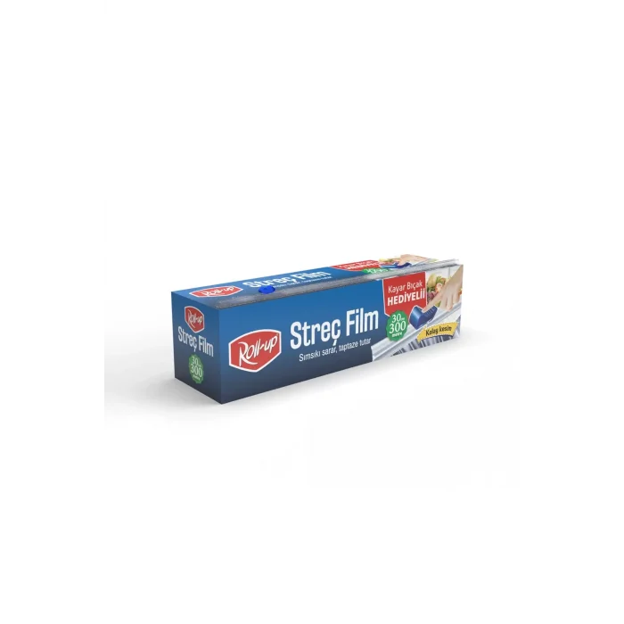 Roll-Up Bıçaklı Streç Film 9 Mic 30 cm x 300 m