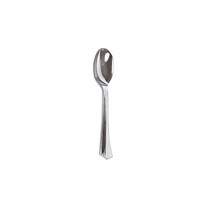 Roll-Up Metal Görünümlü Plastik Kaşık 18 Adet
