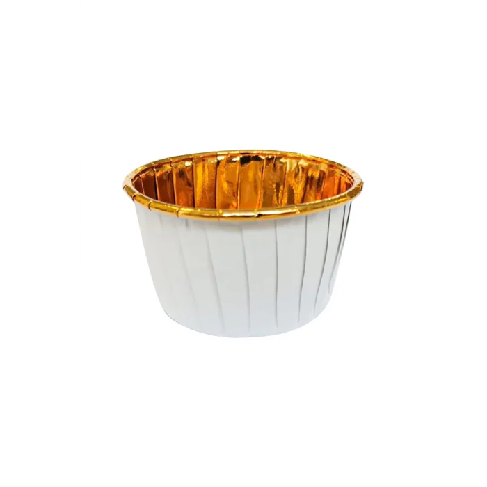 Roll-up Muffin Kek Kapsülü Siyah-Altın 25 Adet