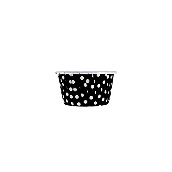 Roll-up Muffin Kek Kapsülü Siyah Puantiyeli 50 Adet
