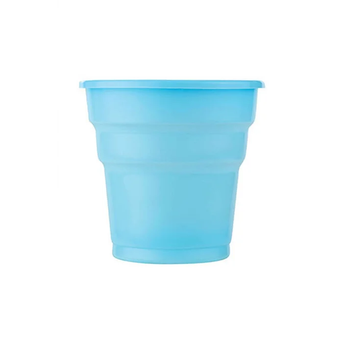 Roll-Up Plastik Meşrubat Bardağı Açık Mavi 7 oz 25 Adet