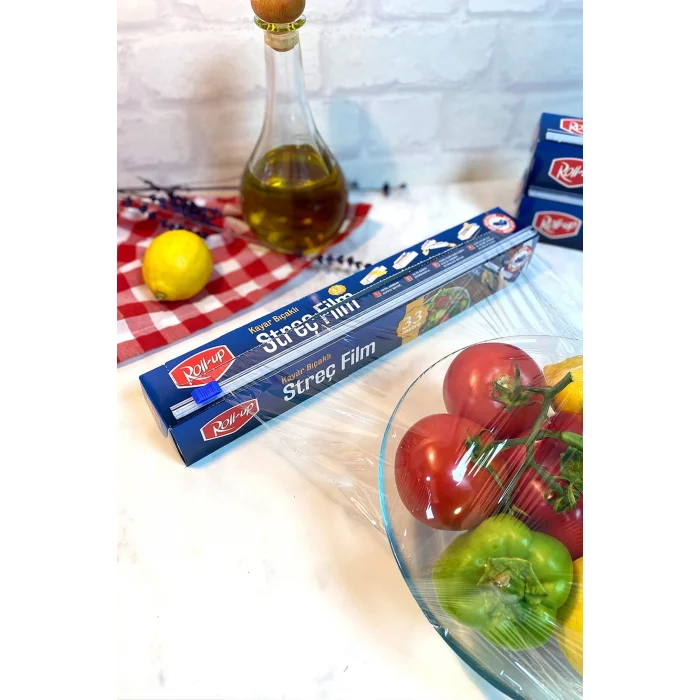 Roll-Up Kayar Bıçaklı Streç Film 30 cm x 33 m
