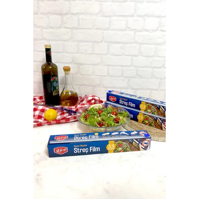 Roll-Up Kayar Bıçaklı Streç Film 30 cm x 33 m