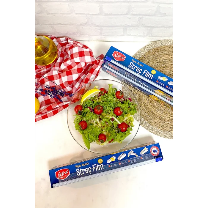 Roll-Up Kayar Bıçaklı Streç Film 30 cm x 33 m
