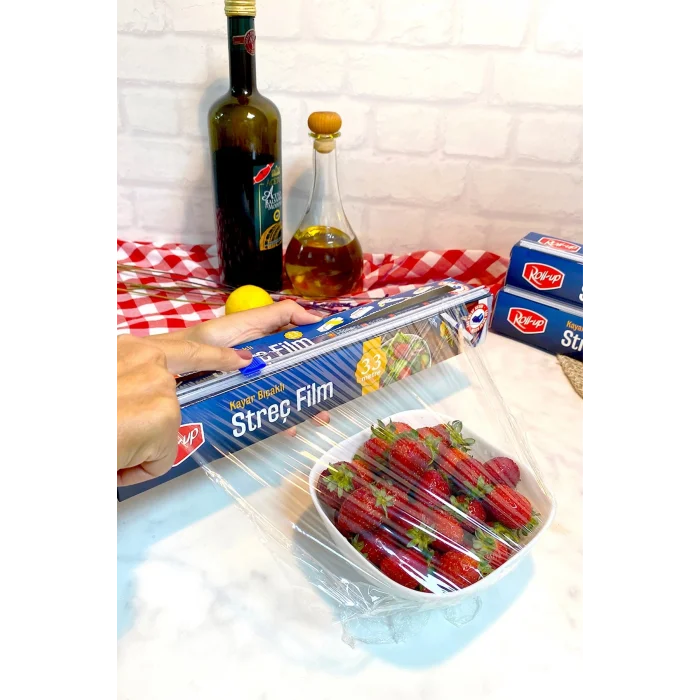 Roll-Up Kayar Bıçaklı Streç Film 30 cm x 33 m