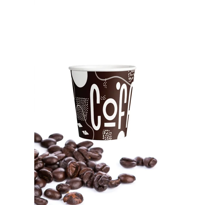 Roll-Up Türk Kahvesi ve Espresso Karton Bardak 4oz 10lu