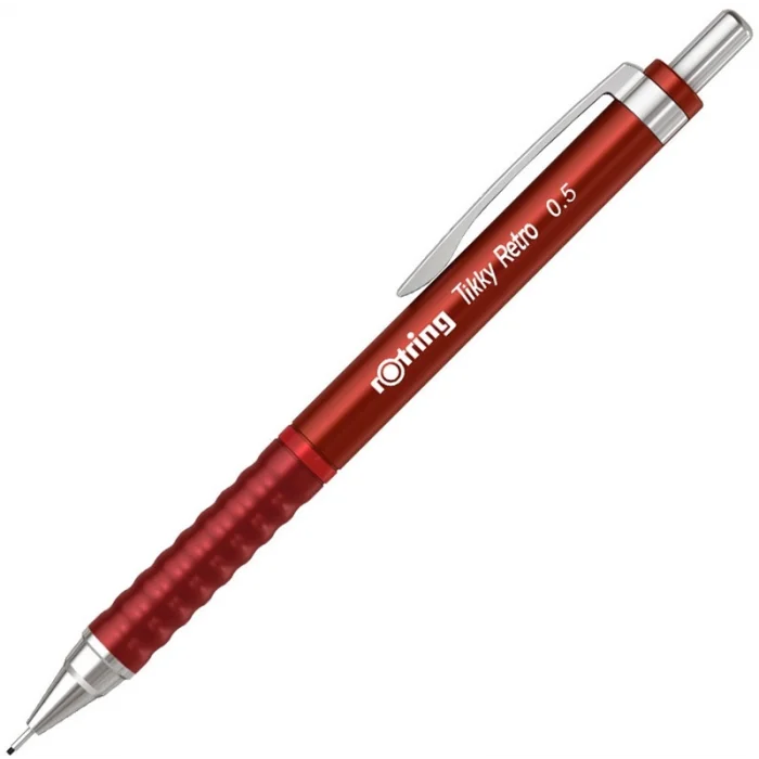 Rotring Tikky Retro Versatil Kalem 0.5 mm Metalik Kırmızı