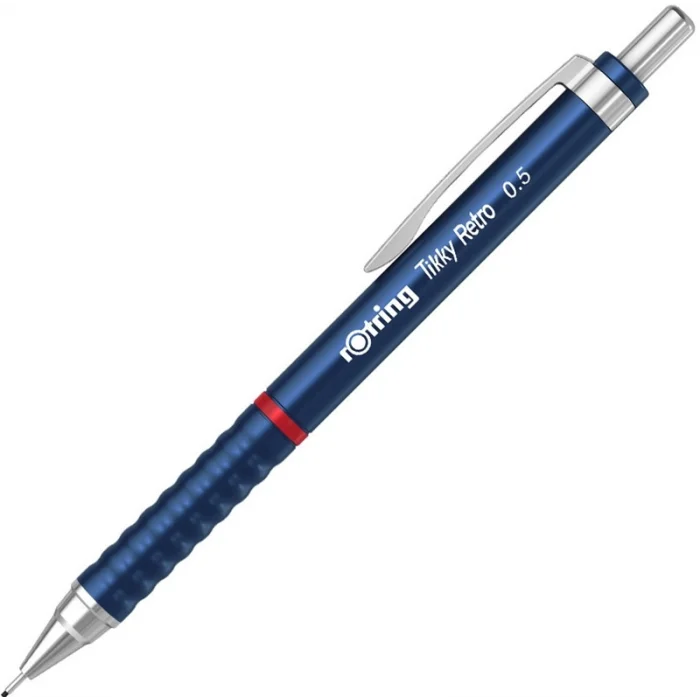 Rotring Tikky Retro Versatil Kalem 0.5 mm Metalik Mavi