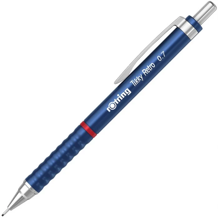 Rotring Tikky Retro Versatil Kalem 0.7 mm Metalik Mavi