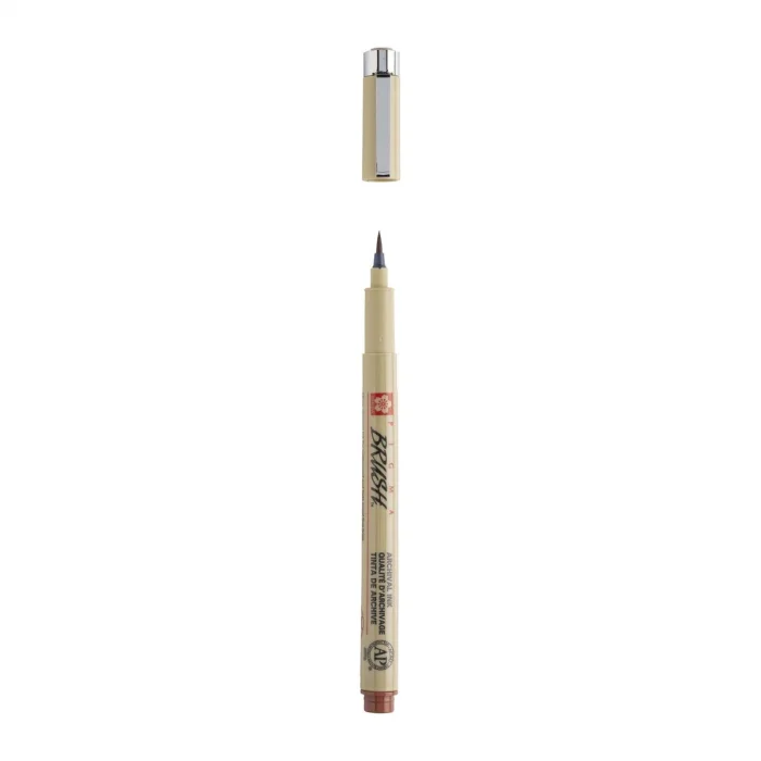 Sakura Pigma Brush Pen Fırça Uçlu Çizim Kalemi BROWN (KAHVE)