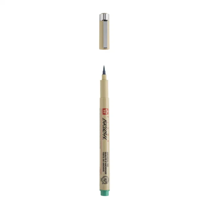 Sakura Pigma Brush Pen Fırça Uçlu Çizim Kalemi GREEN (YEŞİL)