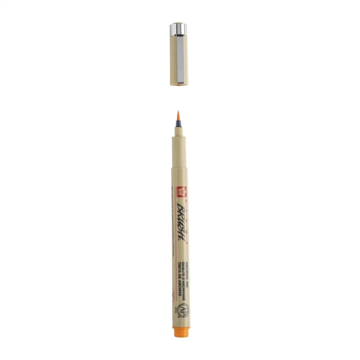 Sakura Pigma Brush Pen Fırça Uçlu Çizim Kalemi ORANGE (TURUNCU)