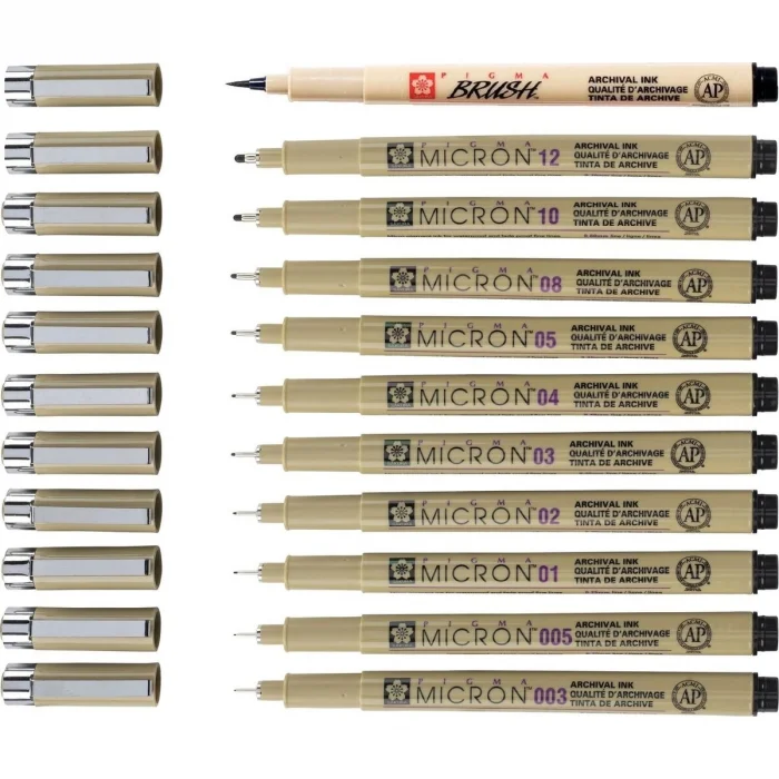 Sakura Pigma Micron Çizim Kalemi Seti 11li
