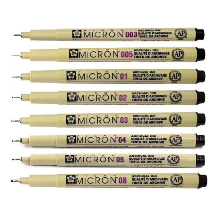 Sakura Pigma Micron Çizim Kalemi Seti 8li