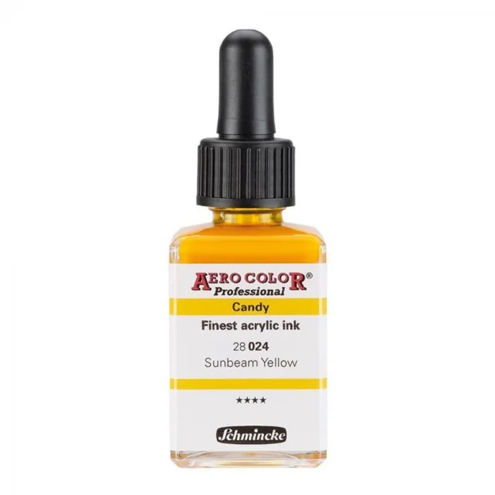 Schmincke Aero Color Akrilik Mürekkep 28 ml. 024 Candy Colors Sunbeam Yellow