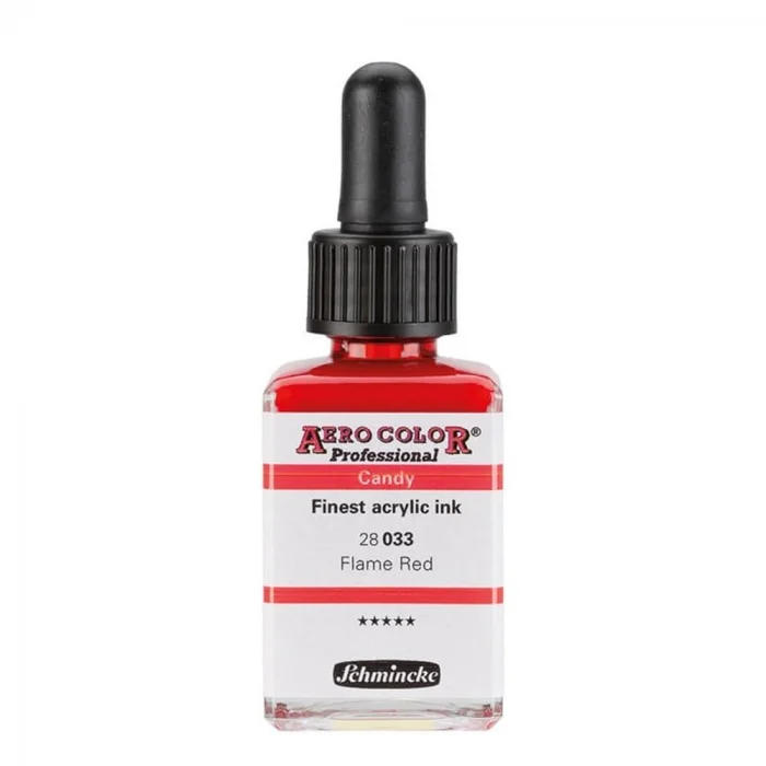 Schmincke Aero Color Akrilik Mürekkep 28 ml. 033 Candy Colors Flame Red