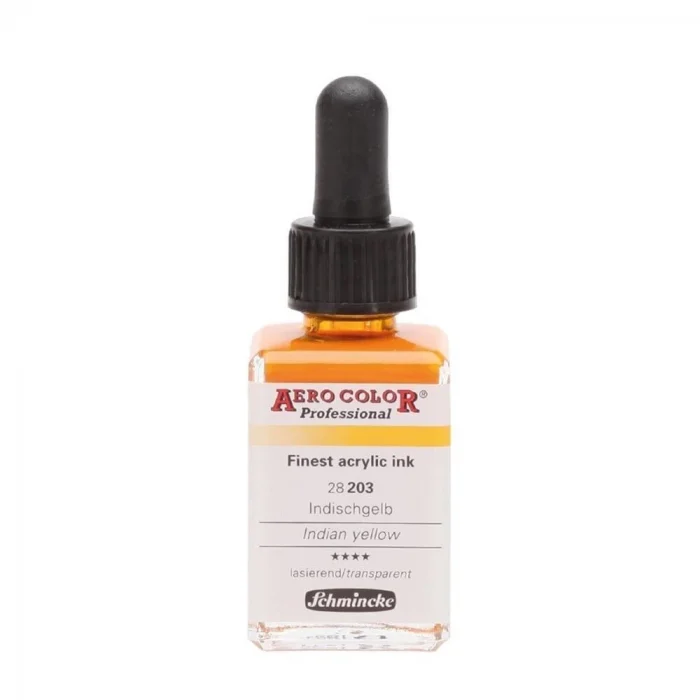 Schmincke Aero Color Akrilik Mürekkep 28 ml. 203 Indian Yellow