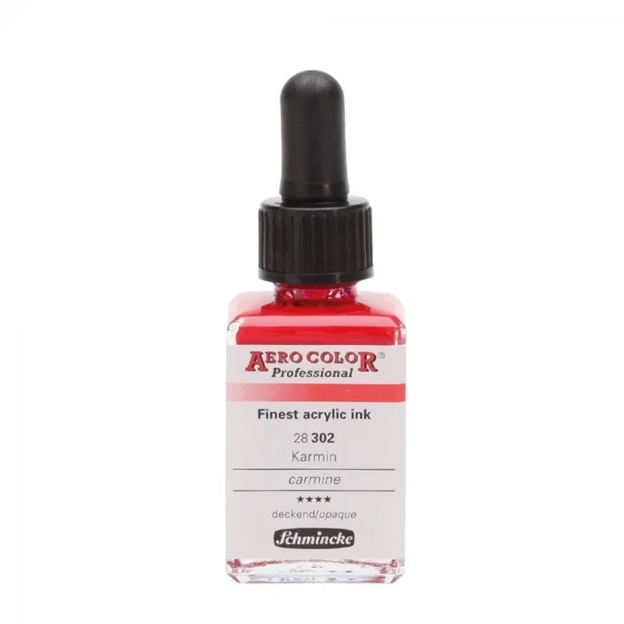 Schmincke Aero Color Akrilik Mürekkep 28 ml. 302 Carmine